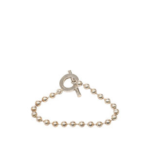 Pre-Loved Gucci Sterling Silver Ball Chain Toggle Bracelet